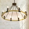 Lampa wisząca sznur lina koło country Rope Arthur 8xE27 perfektmarket.webp
