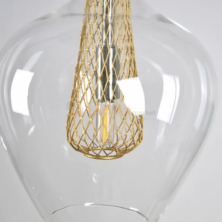 Lampa wisząca Dyson 3 potrójna okrągła szklana Goldlux 3xG9 perfektmarket (2).webp