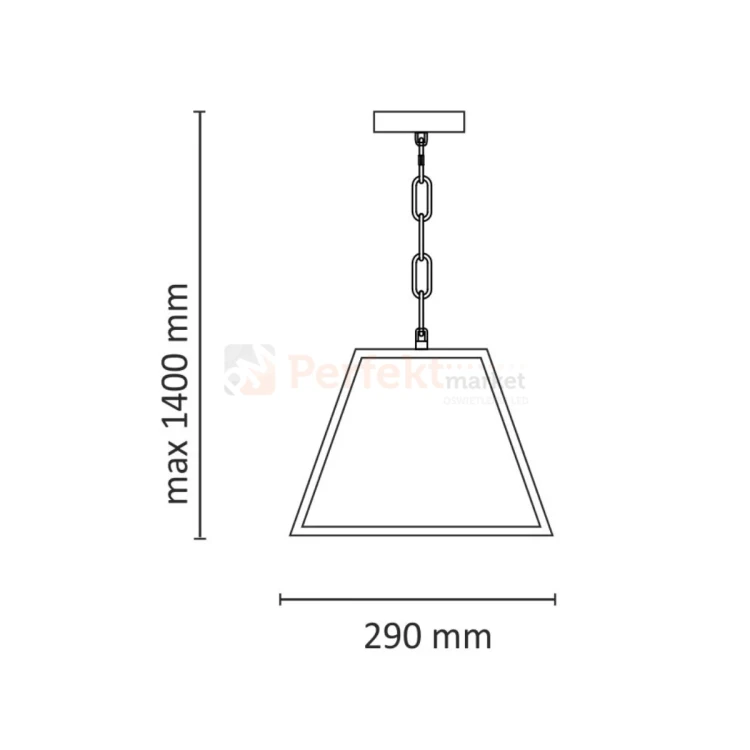 Lampa wisząca druciana siatka loft Madera czarna Polux 310354 perfektmarket (3).webp