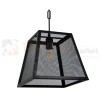Lampa wisząca druciana siatka loft Madera czarna Polux 310354 perfektmarket (2).webp