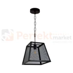 Lampa wisząca druciana siatka loft Madera czarna Polux 310354 perfektmarket (1).webp