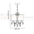 Lampa wisząca Bresso 4xE14 elipsa Polux 310552 czarna perfektmar (2).webp