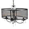 Lampa wisząca Bresso 4xE14 elipsa Polux 310552 czarna perfektmar (3).webp