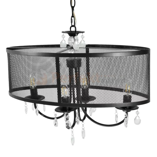 Lampa wisząca Bresso 4xE14 elipsa Polux 310552 czarna perfektmar (3).webp