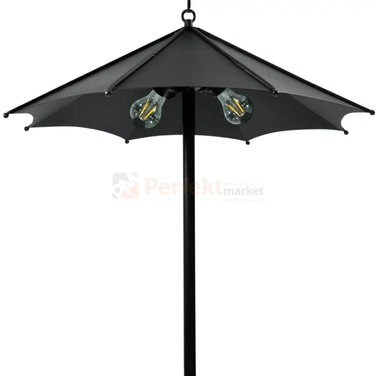 Lampa wisząca druciana loft Parasol Polux 310385 3xE27 czarna perfektmarket (4).webp