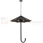 Lampa wisząca druciana loft Parasol Polux 310385 3xE27 czarna perfektmarket (5).webp