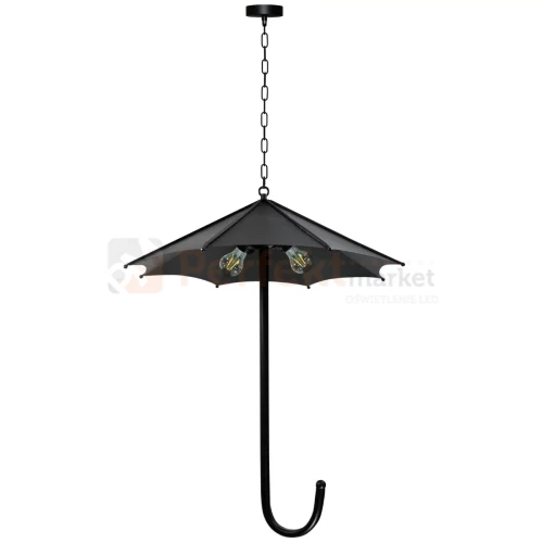 Lampa wisząca druciana loft Parasol Polux 310385 3xE27 czarna perfektmarket (5).webp
