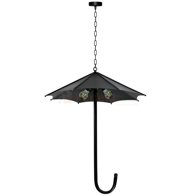 Lampa wisząca druciana loft Parasol Polux 310385 3xE27 czarna perfektmarket (5).webp