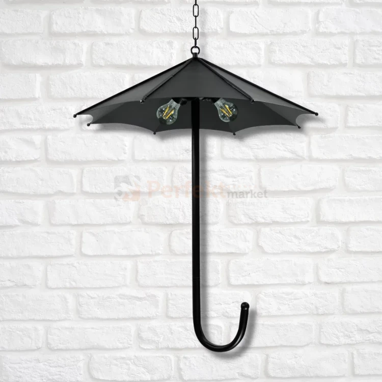 Lampa wisząca druciana loft Parasol Polux 310385 3xE27 czarna perfektmarket (3).webp