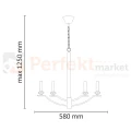Lampa wisząca Hims Polux 310507 czarna perfektmarket (4).webp