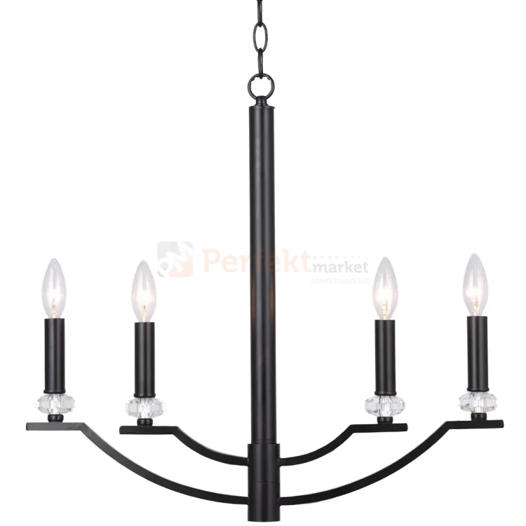 Lampa wisząca Hims Polux 310507 czarna perfektmarket.webp