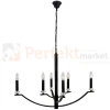 Lampa wisząca klasyczna Hims Polux 310514 czarna 6xE14 perfektmarket (6).webp