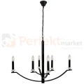 Lampa wisząca klasyczna Hims Polux 310514 czarna 6xE14 perfektmarket (6).webp