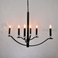 Lampa wisząca klasyczna Hims Polux 310514 czarna 6xE14 perfektmarket (1).webp
