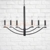 Lampa wisząca klasyczna Hims Polux 310514 czarna 6xE14 perfektmarket (2).webp