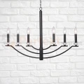 Lampa wisząca klasyczna Hims Polux 310514 czarna 6xE14 perfektmarket (2).webp