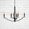 Lampa wisząca klasyczna Hims Polux 310514 czarna 6xE14 perfektmarket (3).webp