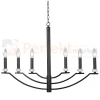 Lampa wisząca klasyczna Hims Polux 310514 czarna 6xE14 perfektmarket.webp