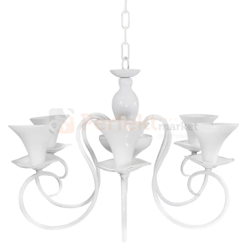 Lampa wisząca biała kielichy Gloria Polux 310392 5xE14 perfektmarket (1).webp