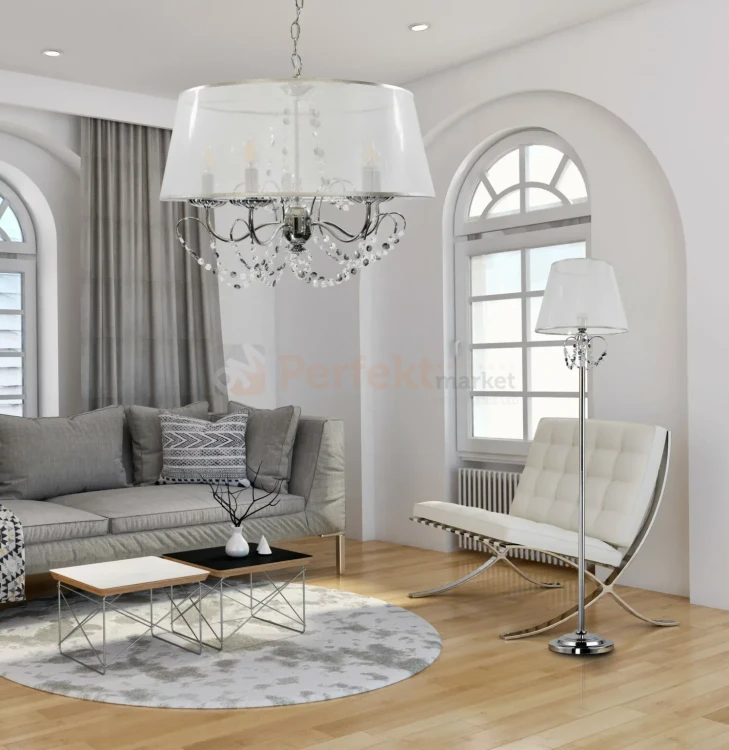Lampa wisząca kryształy glamour ABBAZIA 5xE14 perfektmarket.webp