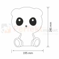 Lampka nocna LED Panda dziecięca trzy poziomy świecenia USB-C  (1).webp