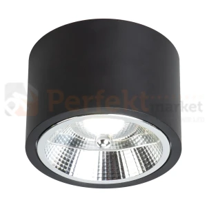 Oprawa sufitowa downlight tuba Redondo Black 1xAR111 GU10 ML5698 czarna