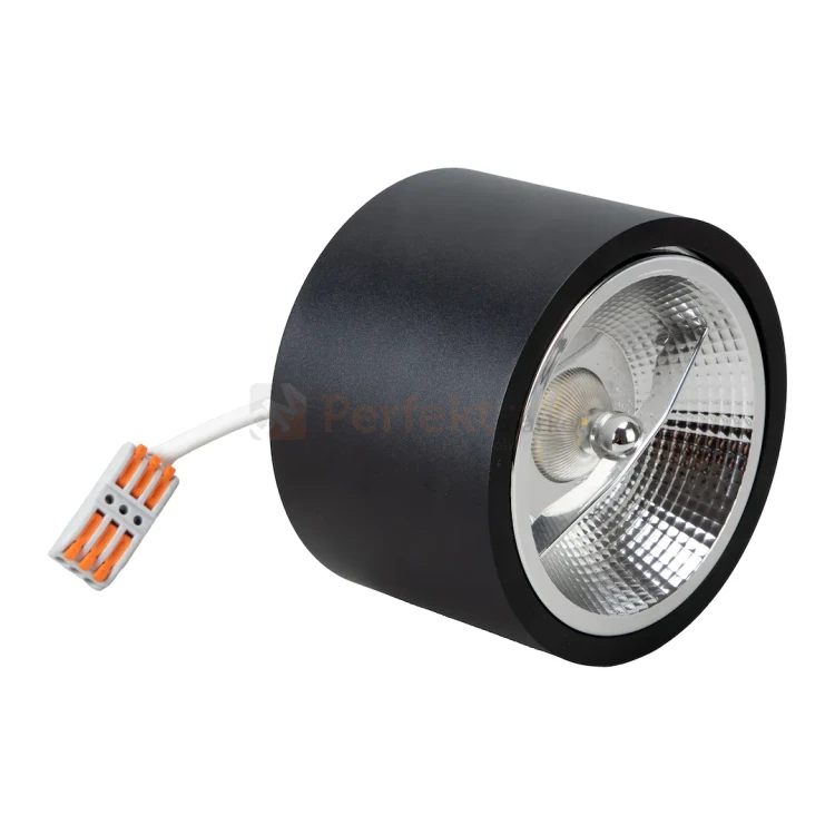 Oprawa sufitowa downlight tuba Redondo Black 1xAR111 GU10 ML1074 czarna perfektmarket (4).webp