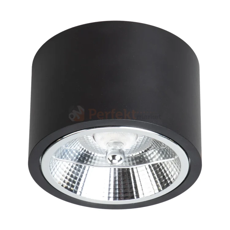 Oprawa sufitowa downlight tuba Redondo Black 1xAR111 GU10 ML1074 czarna perfektmarket (1).webp