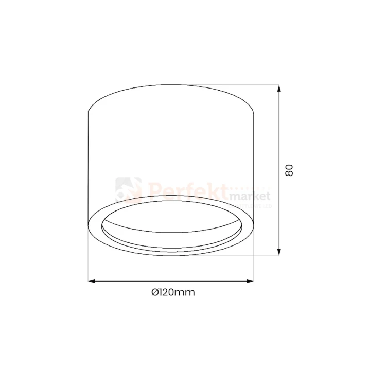 Oprawa sufitowa downlight tuba Redondo White 1xAR111 GU10 ML1075 biała perfektmarket.webp