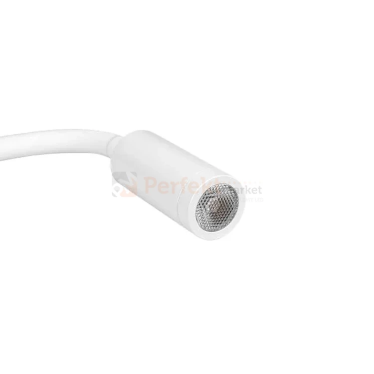 Kinkiet lampka nocna LED LEO 3W 4000K giętki biały perfektmarket (2).webp