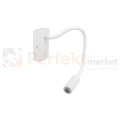 Kinkiet lampka nocna LED LEO 3W 4000K giętki biały perfektmarket (7).webp