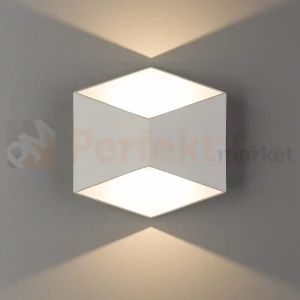 Kinkiet TRIANGLES LED 3000K biały IP54 łazienka, taras Nowodvorski 8143