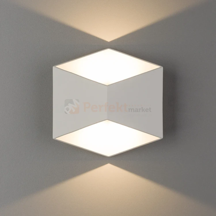 Kinkiet TRIANGLES LED 3000K biały IP54 łazienka, taras Nowodvorski 8143 perfektmarket.webp