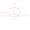 Kinkiet Kinkiet TRIANGLES LED 3000K czarno-złoty IP54 Nowodvorski 8141 perfektmarket (2).webp