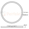 Lampa sufitowa plafon LED PRYZMA 28cm IP44 CCT biały perfektmarket (5).webp