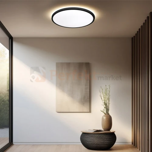 Lampa sufitowa plafon LED PRYZMA 38cm IP44 CCT czarny perfektmarket (3).webp