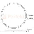 Lampa sufitowa plafon LED PRYZMA 38cm IP44 CCT czarny perfektmarket.webp