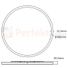 Lampa sufitowa plafon LED PRYZMA 38cm IP44 CCT biały perfektmarket (1).webp