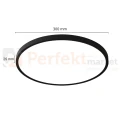 Lampa sufitowa plafon LED CALIFORNIA 30cm IP20 CCT czarny perfektmarket (1).webp