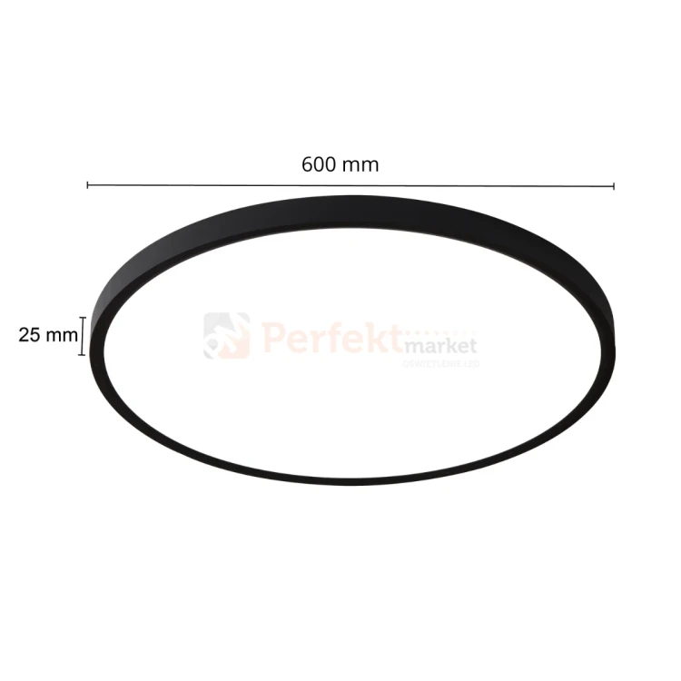 Lampa sufitowa plafon LED CALIFORNIA 60cm IP20 CCT czarny perfektmarket (6).webp