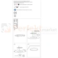Lampa sufitowa plafon LED CALIFORNIA 30cm IP20 CCT czarny perfektmarket montaż.webp
