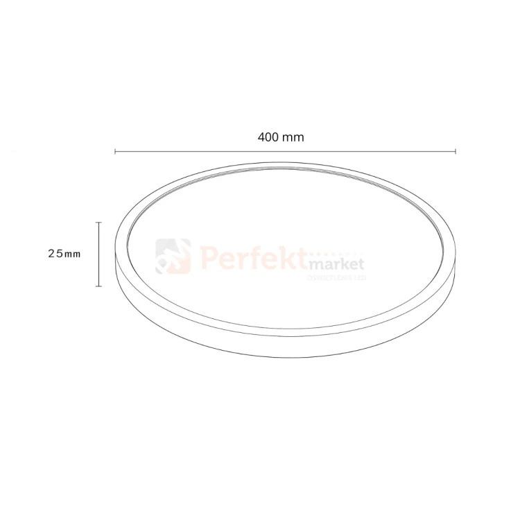 Lampa sufitowa plafon LED CALIFORNIA 40cm IP20 CCT biały perfektmarket (1).webp