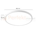 Lampa sufitowa plafon LED CALIFORNIA 40cm IP20 CCT biały perfektmarket.webp