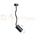 Kinkiet regulowany VARIOSA FLEXI 1xGU10 IP20 czarny perfektmarket.webp