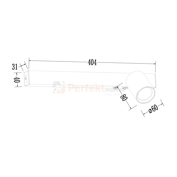Nowoczesny kinkiet MAGNET 9W LED CCT 1xGU10 regulowany czarny ML1126 prawy perfektmarket (2).webp