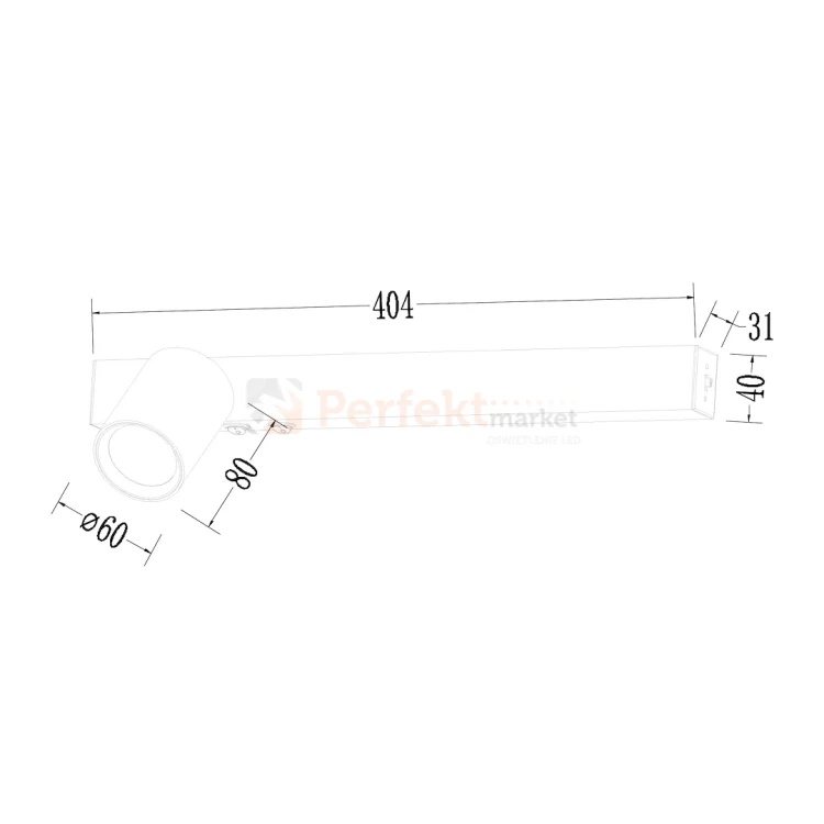 Nowoczesny kinkiet MAGNET 9W LED CCT 1xGU10 regulowany czarny ML1127 lewy perfektmarket (2).webp