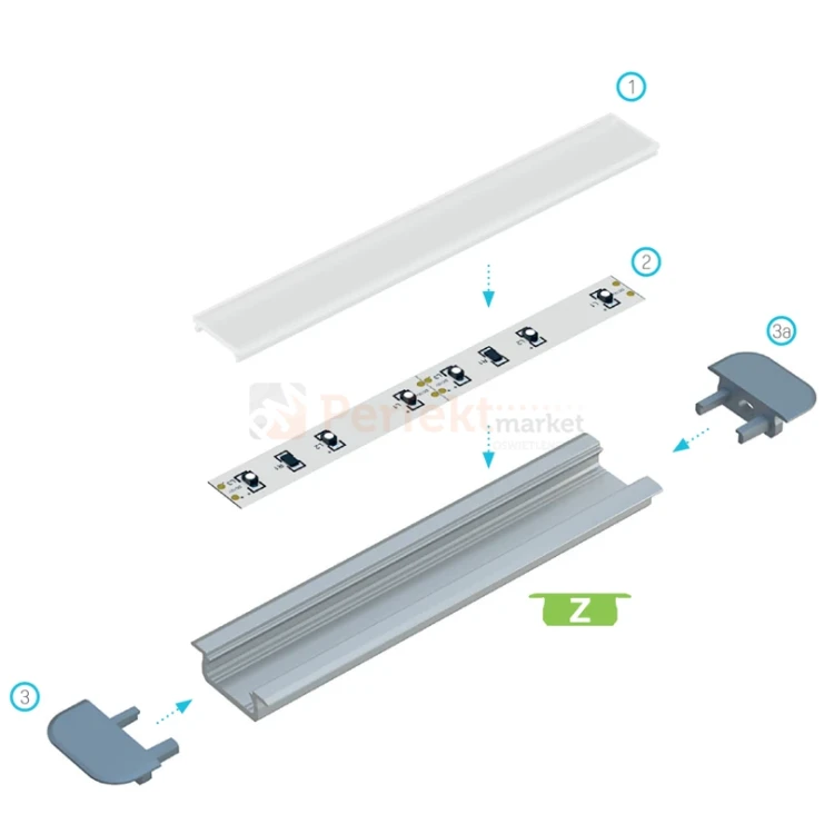 zaslepki montażowe do profilu aluminiowego typ Z montaż schemat perfektmarket.webp