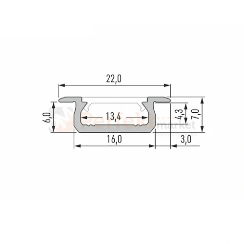 profil alu typ Z do taśm led wpuszczany wymiary perfektmarket.webp