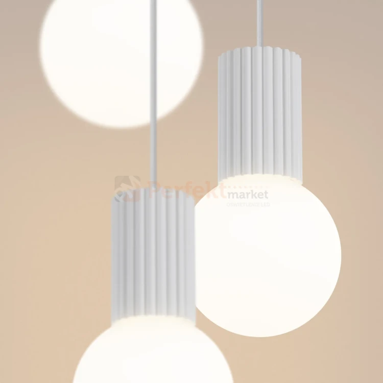 Lampa wisząca Halo 3P szklane kule design 2xG9 IP20 biała SL.1710  perfektmarket (8).webp