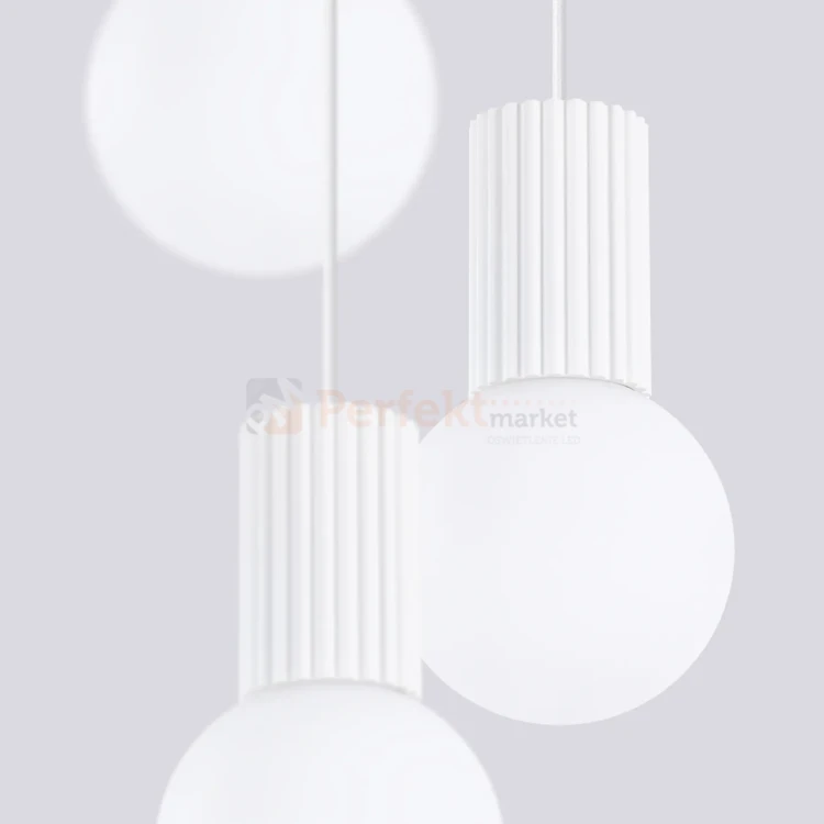 Lampa wisząca Halo 3P szklane kule design 2xG9 IP20 biała SL.1710  perfektmarket (3).webp
